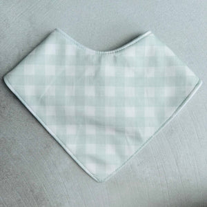 Bandana Dribble Bib - Mint Gingham