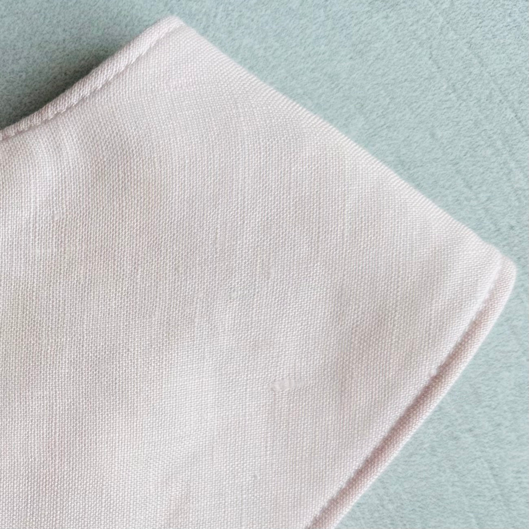 Bandana Dribble Bib - Baby Pink Linen