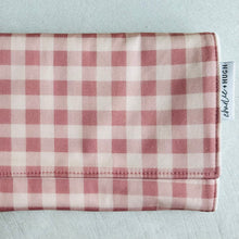 Load image into Gallery viewer, Burp Cloth - Dusty Pink Gingham
