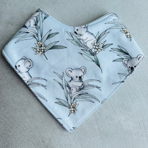 Bandana Dribble Bib - Blue Koala